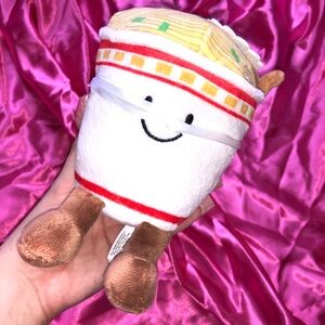 NWOT! Frankford Ramen Cup Of Noodles Plush Stuffed Animal 4”